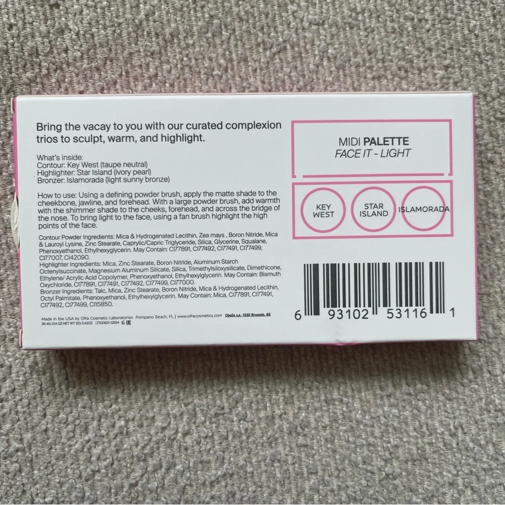 OFRA Midi Palette Face It Light Vegan Cruelty Free